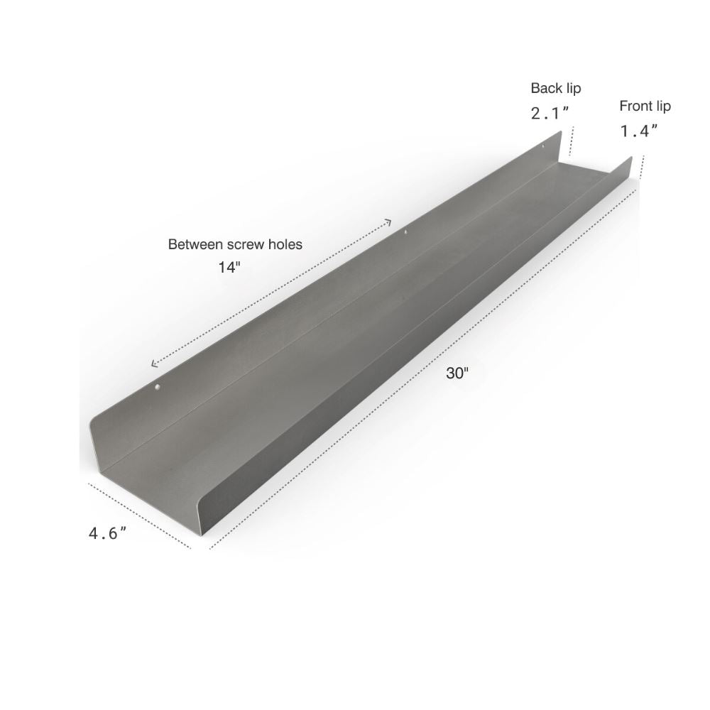 Industrial Forged Steel Floating Shelf Ledge (Size: 24", 30", 36", & 48") Industrial Steel (USA) diycartel 30-Inch 